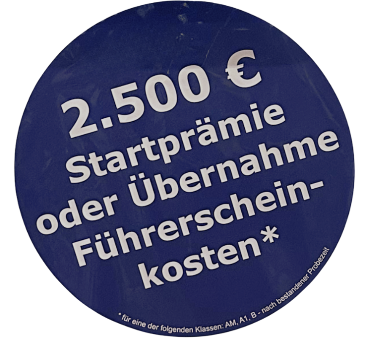 2500 € Startprämie